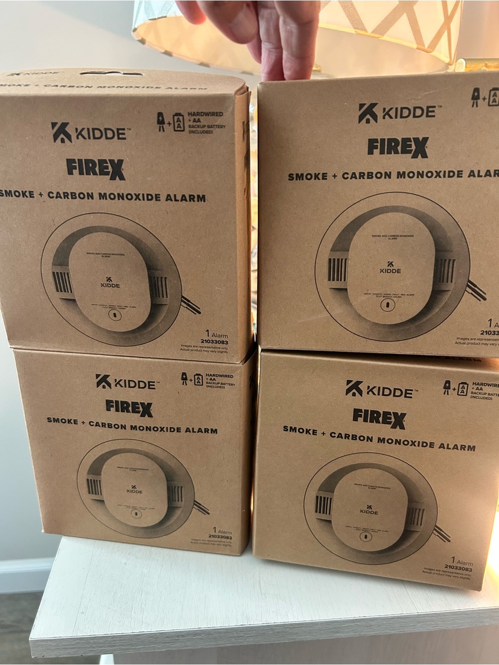 4 - Kidde FIREX Smoke + Carbon Monoxide Alarm - White